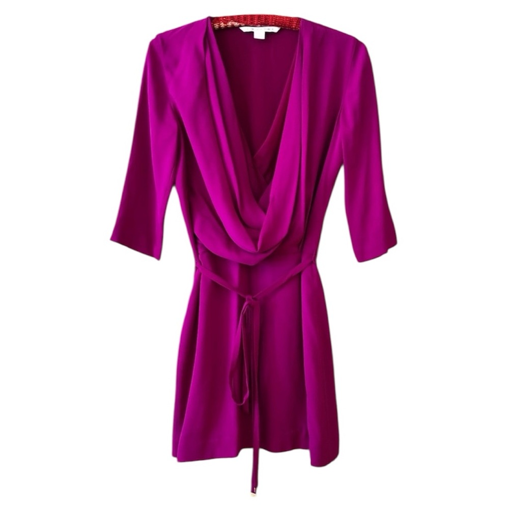 Diane Von Furstenberg Fuchsia Mini Dress